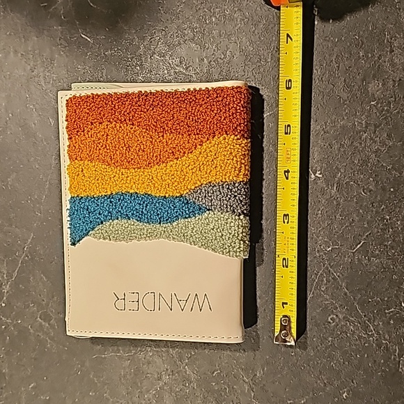 Funky boho wander explore punch needle passport holder wallet - Picture 5 of 5